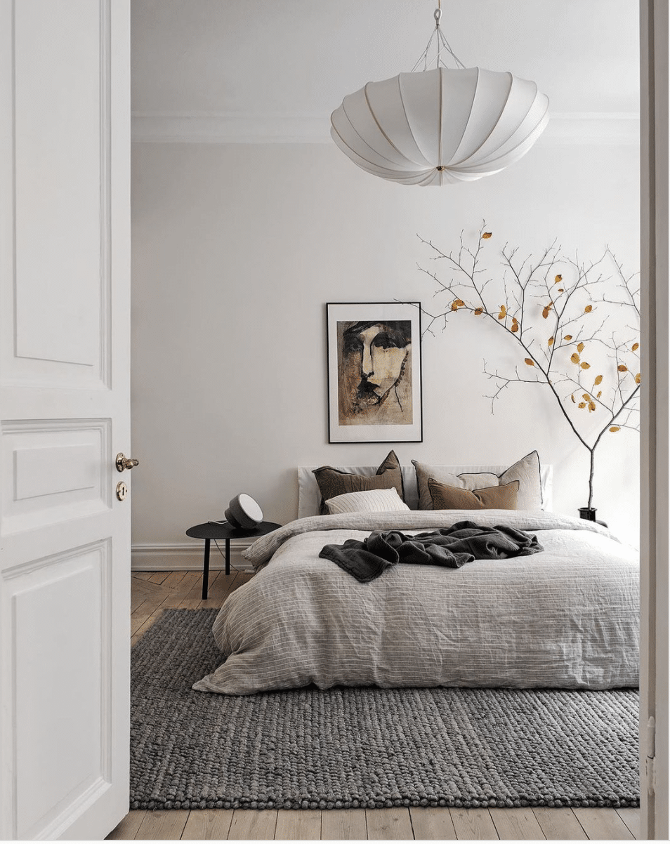 Fashionable Minimalist Mattress room Targets COCOCOZY